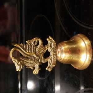 Brass antique Wales dragon bell